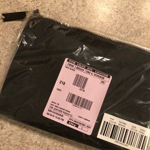 Madewell leather pouch clutch